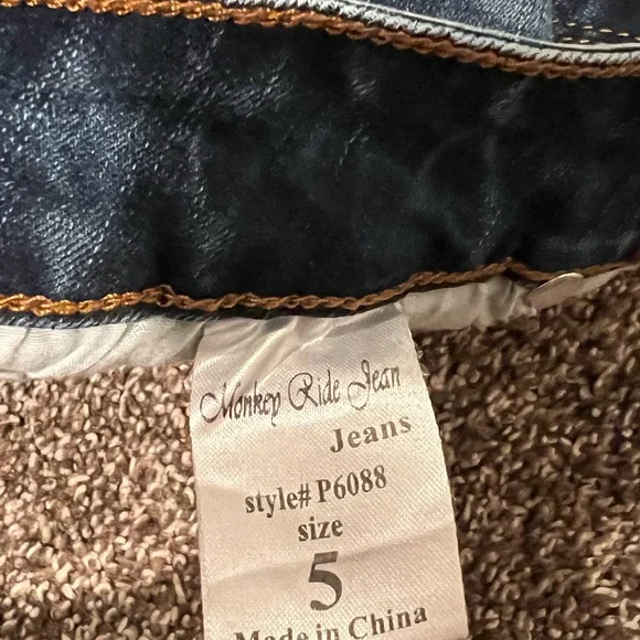 Used Monkey Ride Jeans Size 5 - Picture 3 of 4